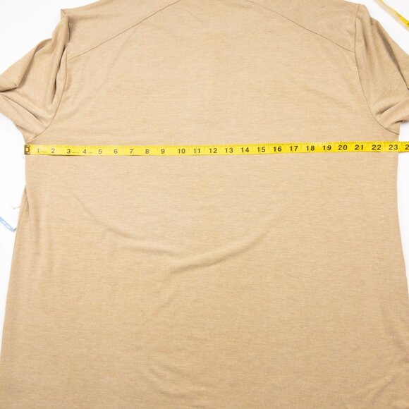 Free Fly Henley Shirt Men's 2XL Beige Bamboo Blend Long Sleeve Performance UPF - Picture 12 of 13